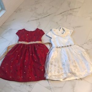 Two stunning size 8 girl dresses